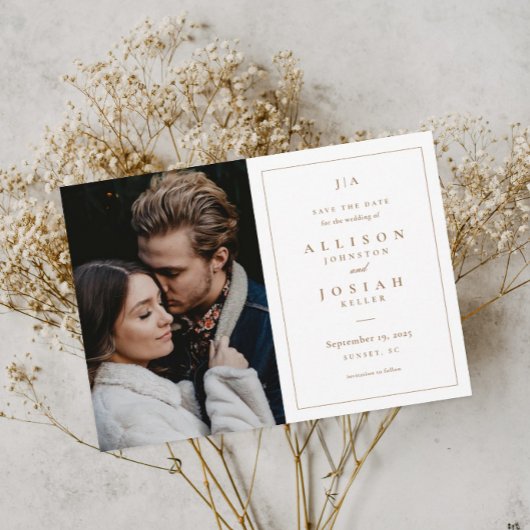 Classic Monogram Weddenfoto Save The Date