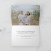 Classic Monogram Wedding Bedankkaart (Binnen)