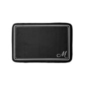 Classic Monogrammed Black and White Hotel Chic Badmat (Voorkant)