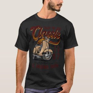 Classic Moped Rider Birthday 1967 T-shirt