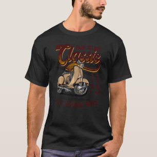 Classic Moped Rider Birthday 1975 T-shirt