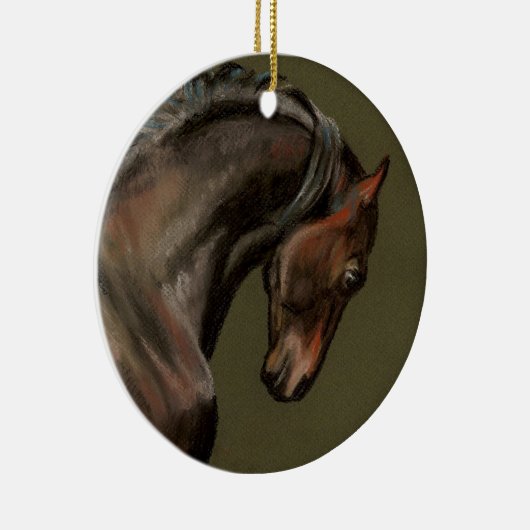 Classic Morgan Horse Keramisch Ornament (Rechts)