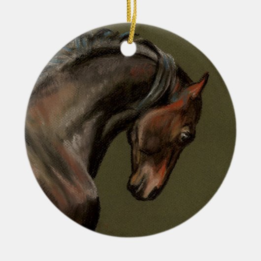 Classic Morgan Horse Keramisch Ornament (Voorkant)