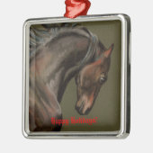 Classic Morgan Stallion Metalen Ornament (Links)