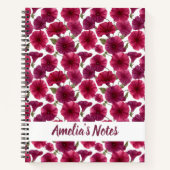 Classic Morning Glory Pattern Name Notitieboek (Voorkant)
