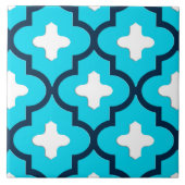 Classic Moroccan Tile, Indigo and Sky Blue Tegeltje (Voorkant)