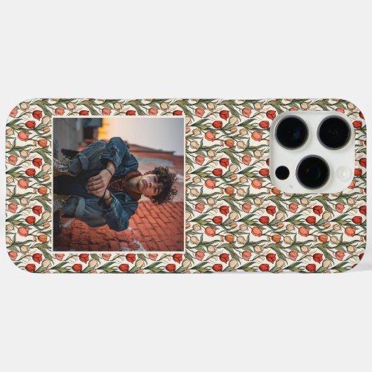 Classic Mother Gift Tulip Photo Case-Mate iPhone Case (Achterkant (horizontaal))