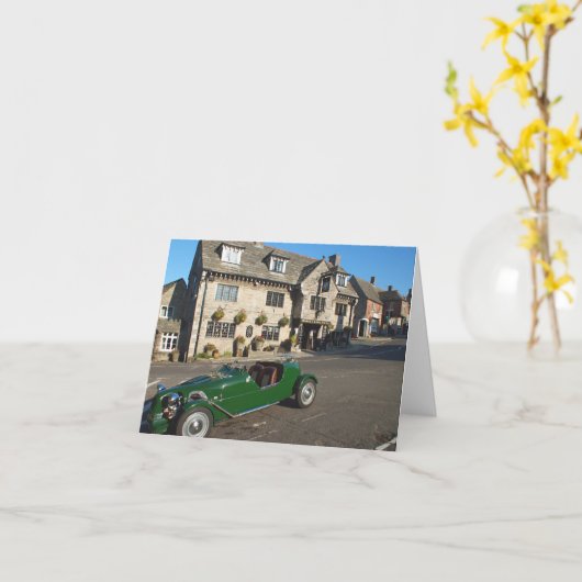 Classic Motor Car Kaart (Gele Bloem)