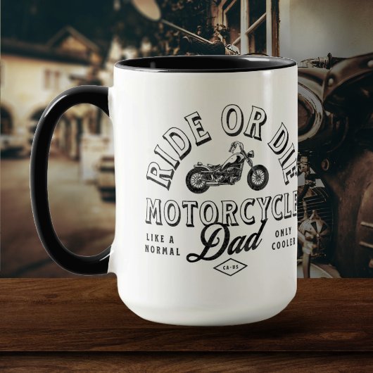 Classic Motorcycle Dad Cadeau van Kinder Mok