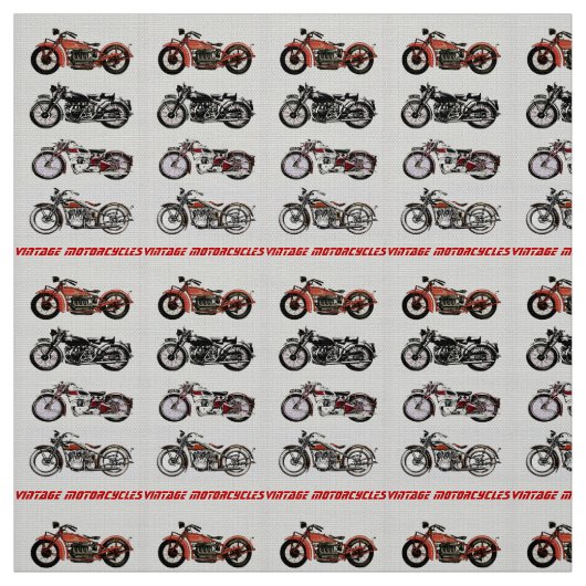 CLASSIC  MOTORCYCLI Red Black Grey Stof (Swatch)