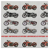 CLASSIC  MOTORCYCLI Red Black Grey Stof (Close Up)