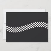 Classic motorfiets baby shower kaart (Achterkant)