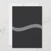 Classic motorfiets baby shower kaart (Achterkant)