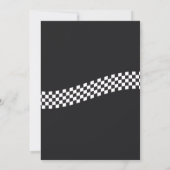 Classic motorfiets Verjaardag Uitnodiging (Achterkant)