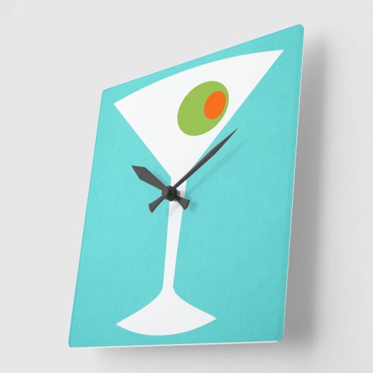 Classic Movie Martini Wall klok (Hoek)