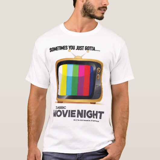 Classic =MOVIENIGHT= Grafisch T-shirt (Voorkant)