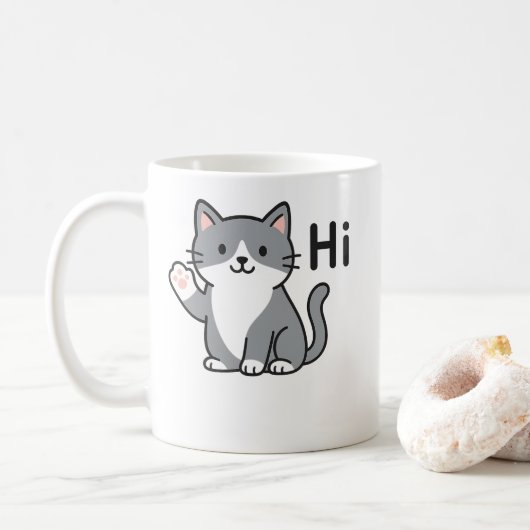 Classic Mug, 11 oz Koffiemok (Met donut)