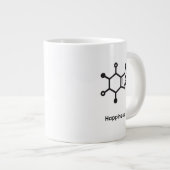 Classic Mug - Caffeine = Happiness Grote Koffiekop (Voorkant rechts)