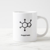 Classic Mug - Caffeine = Happiness Grote Koffiekop (Rechts)