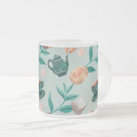 Classic mug design  matglas koffiemok (Voorkant rechts)