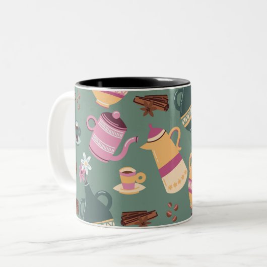 Classic Mug design  Tweekleurige Koffiemok (Voorkant links)