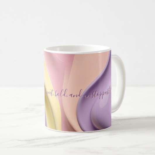Classic mug in stylish abstract graphic koffiemok (Voorkant rechts)