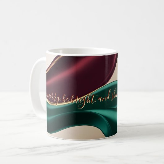 Classic mug in stylish abstract graphic koffiemok (Voorkant links)