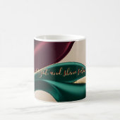 Classic mug in stylish abstract graphic koffiemok (Center)