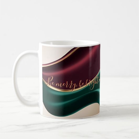 Classic mug in stylish abstract graphic koffiemok (Links)