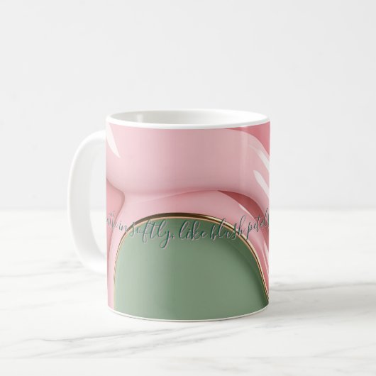 Classic mug in stylish abstract graphic koffiemok (Voorkant links)