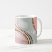 Classic mug in stylish abstract graphic koffiemok (Voorkant rechts)