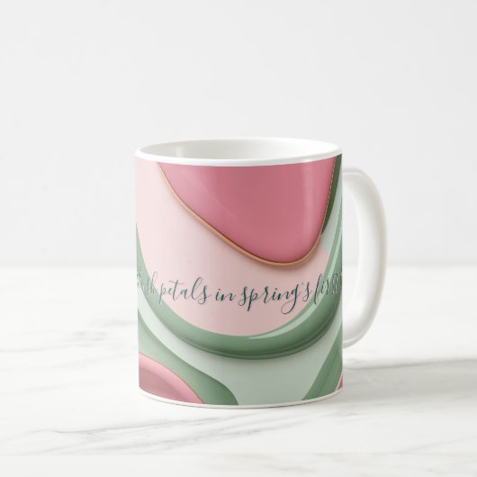 Classic mug in stylish abstract graphic koffiemok (Voorkant rechts)