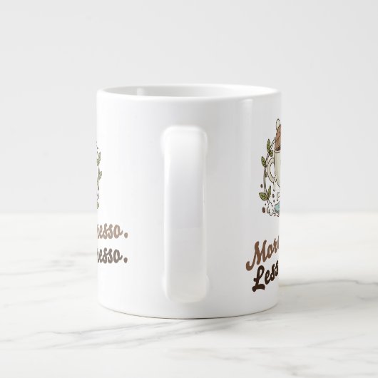 Classic Mug - More Espresso. Less Depresso. Grote Koffiekop (Achterkant)