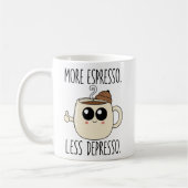 Classic Mug - More Espresso. Less Depresso. Koffiemok (Links)