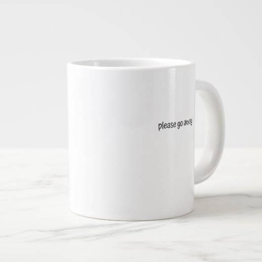 Classic Mug - Please Go Away. Grote Koffiekop (Voorkant rechts)