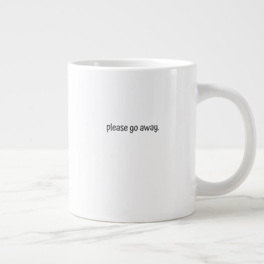 Classic Mug - Please Go Away. Grote Koffiekop (Rechts)