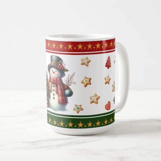 Classic Mug with Snowman and Christmas Cookies Koffiemok (Voorkant rechts)