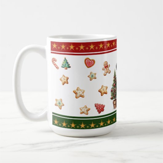 Classic Mug with Snowman and Christmas Cookies Koffiemok (Links)