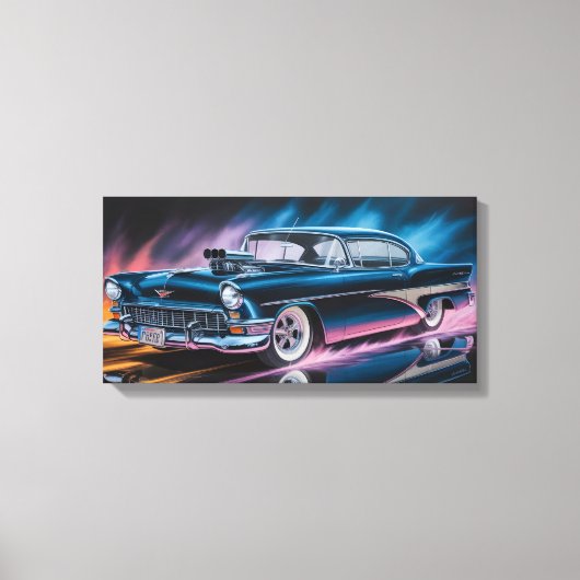 Classic Muscle Car 1956 Canvas Afdruk (Voorkant)