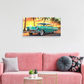 Classic Muscle Car 1957 Canvas Afdruk (Insitu (Woonkamer))