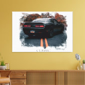 *~* Classic Muscle Car Antiek Oud Canvas Afdruk (Insitu (Woonkamer))