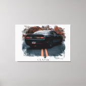 *~* Classic Muscle Car Antiek Oud Canvas Afdruk (Voorkant)