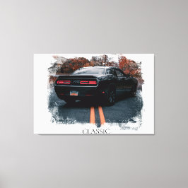 *~* Classic Muscle Car Antiek Oud Canvas Afdruk