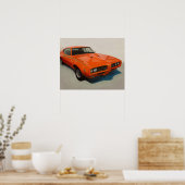 Classic Muscle Car Poster - "The rechter" '69 GTO (Keuken)