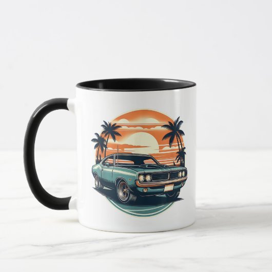 Classic Muscle Car Retro Stijl Mok (Links)