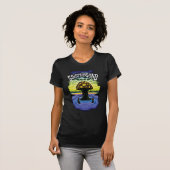 Classic Mushroom-Vrouwen T Shirt-Zwart T-shirt (Voorkant volledig)