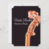 CLASSIC MUSIC CONCERT, OVERWEGING Violin Scroll Br Kaart (Achterkant)