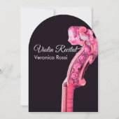 CLASSIC MUSIC CONCERT, OVERWEGING Violin Scroll ro Kaart (Achterkant)