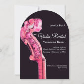 CLASSIC MUSIC CONCERT, OVERWEGING Violin Scroll ro Kaart (Voorkant)