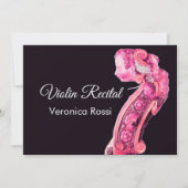 CLASSIC MUSIC CONCERT, OVERWEGING Violin Scroll ro Kaart (Achterkant)